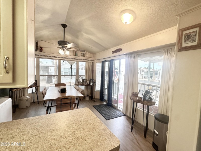 LOOKING FROM KITCHEN