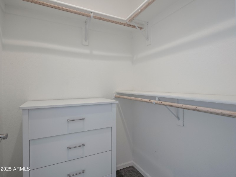 Primary walk in closet