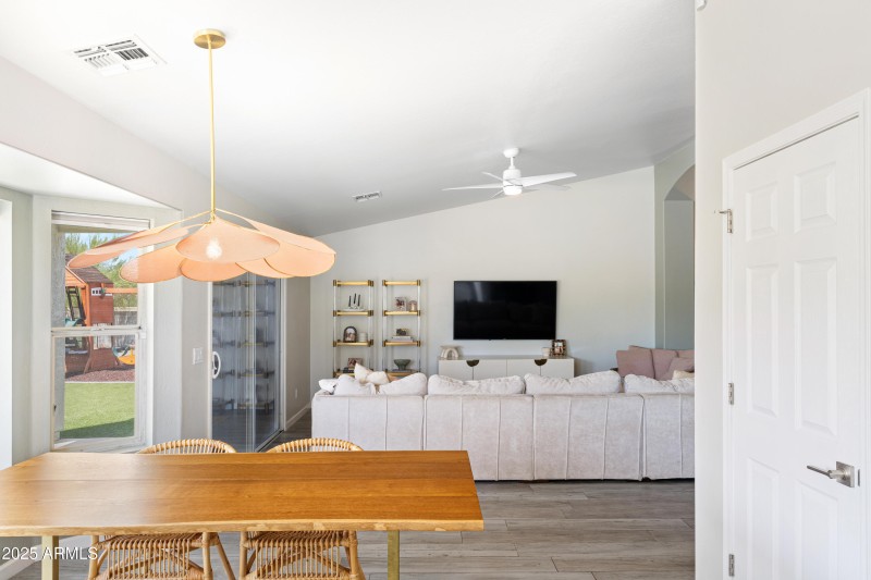 Dining to Living area