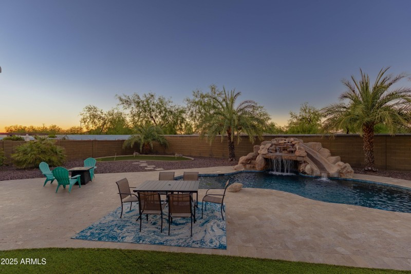 Heated Pool with Grotto
