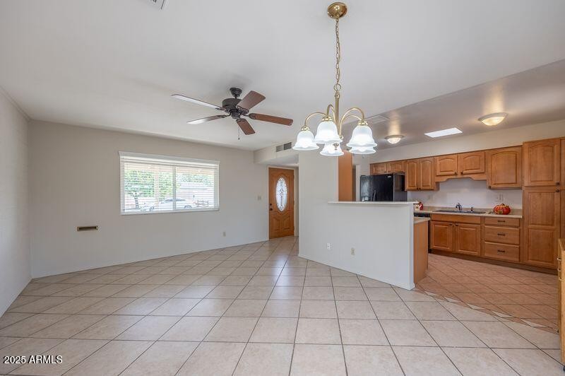 Dining aerea view of the front entrance