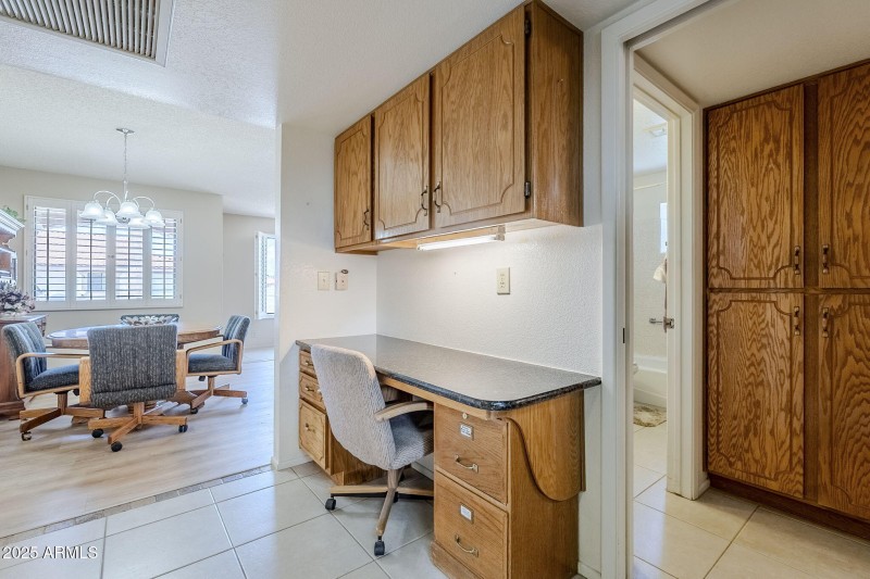 Desk Area By Kitchen