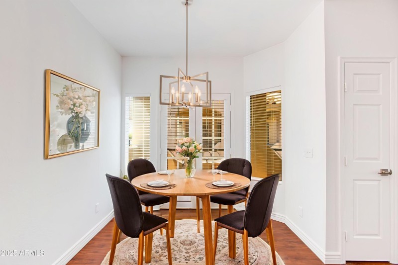 Virtually Staged Dining Area