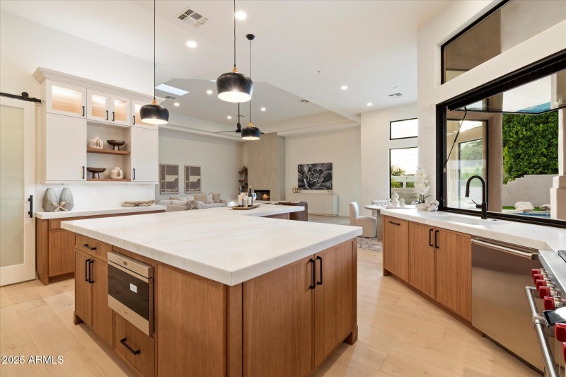 Fully opening window from kitchen-patio