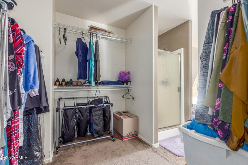 HUGE walk in closet!