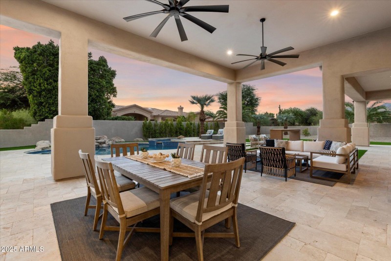 Fabulous extra deep rear patio