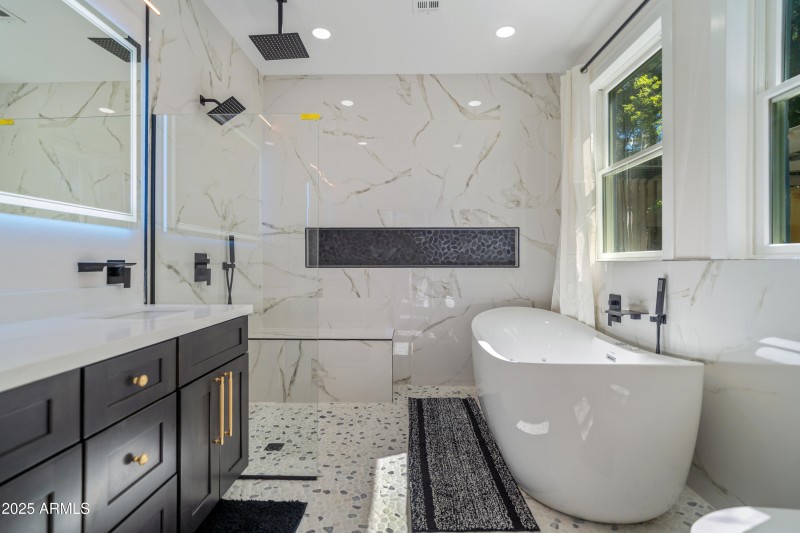 Downstairs Master Bath with Jacuzzi Tub