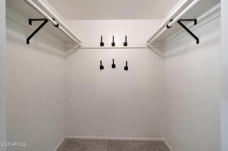 Primary walkin closet