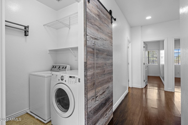 Hallway and Laundry Room