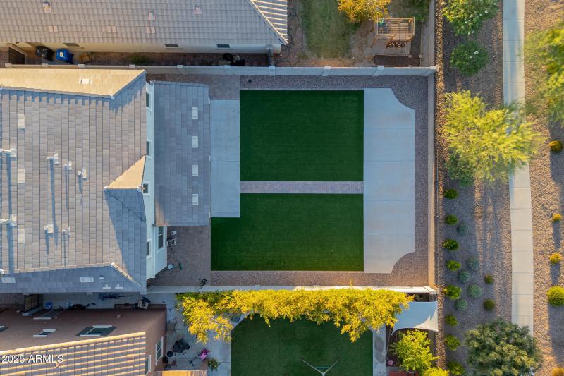 Aerial of Backyard