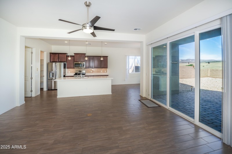 Living Area & Kitchen