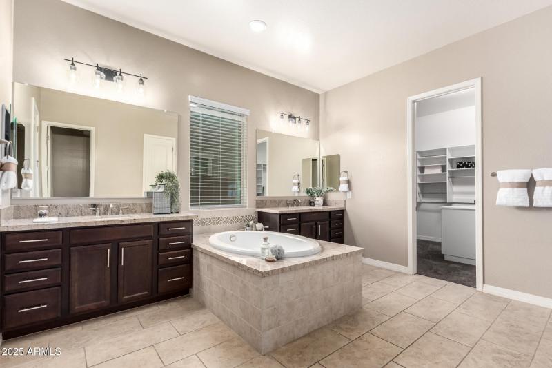 Primary Bathroom Staged