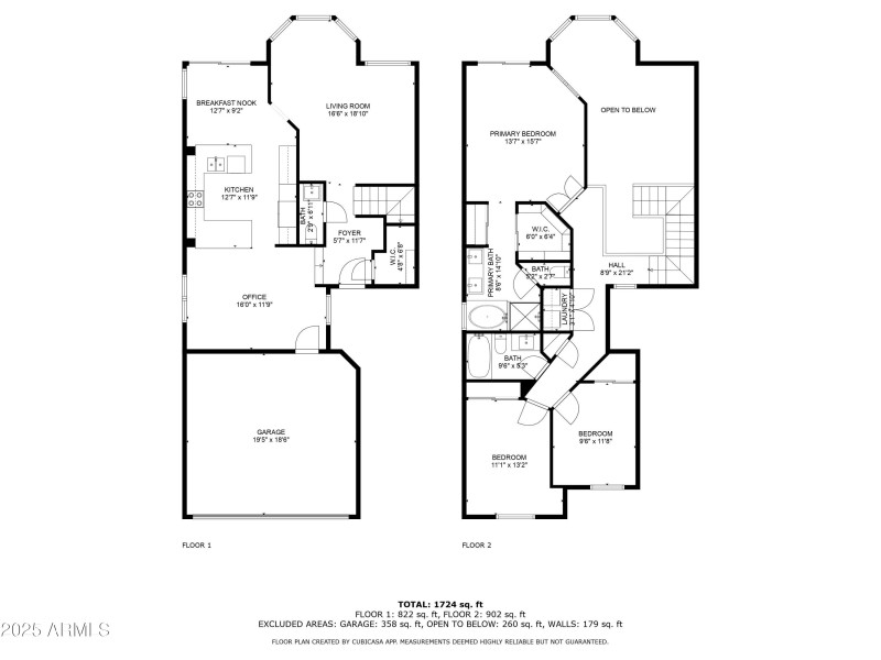 2D Floor Plan for 1414 East Cathedral Ro