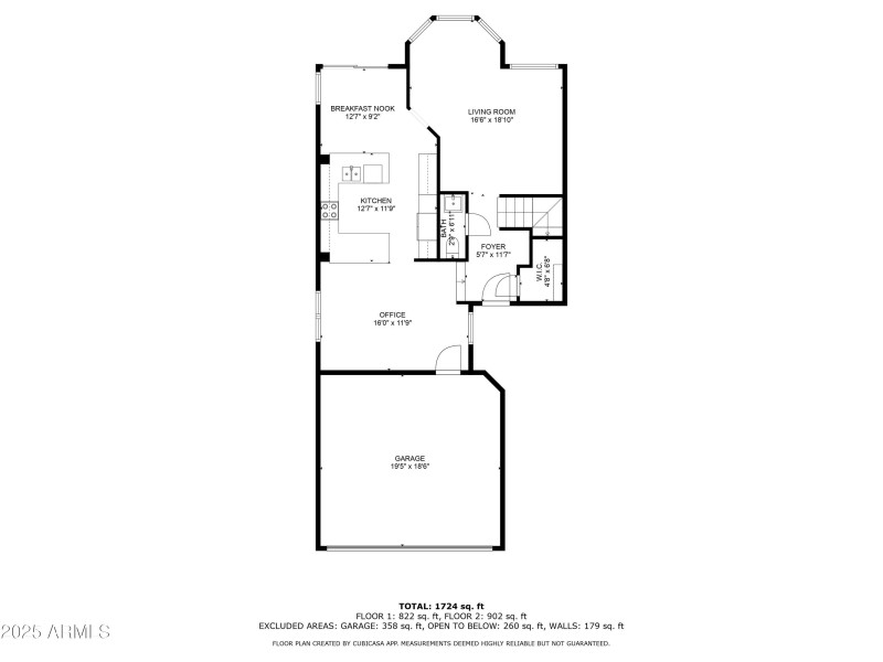 2D Floor Plan for 1414 East Cathedral Ro