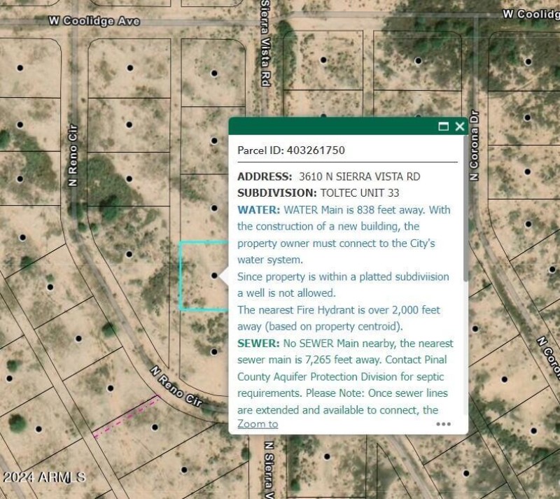 Water and Sewer Availability