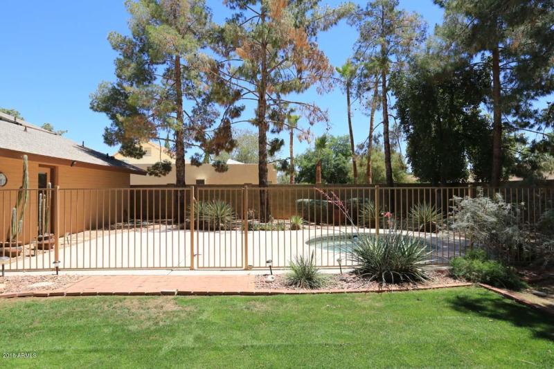 Fenced Spa Area