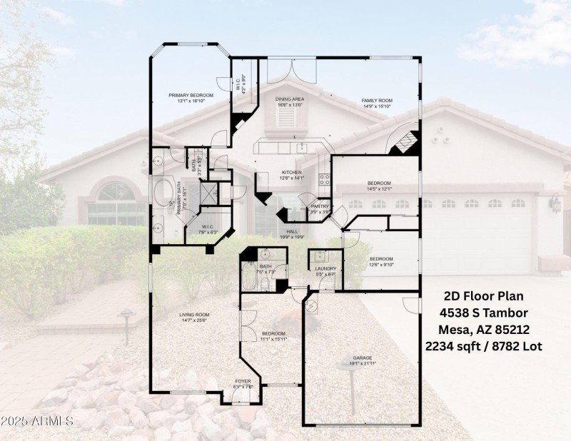 4538 S Tambor 2D Floorplan