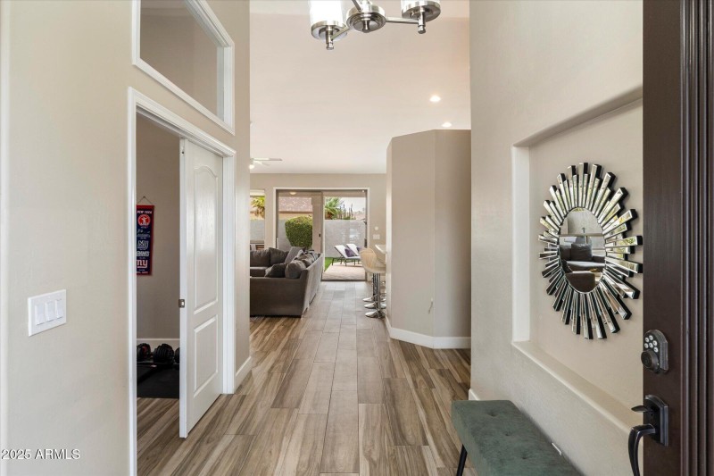 Entry way leading to backyard