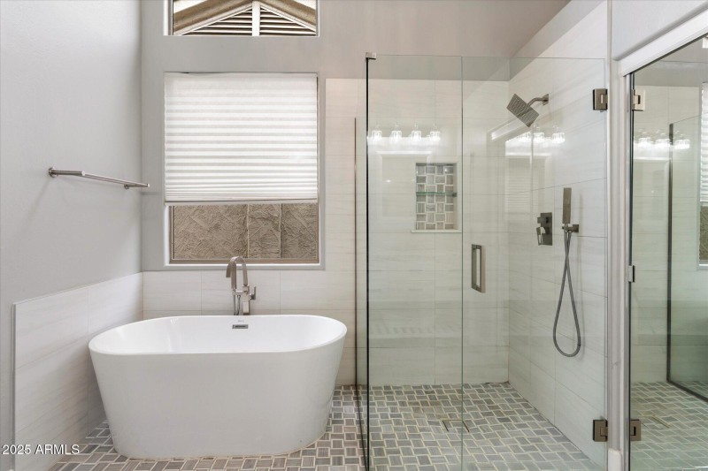 Separate Tub + Shower