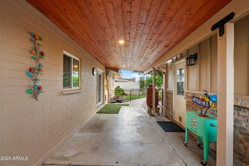 Covered Patio area