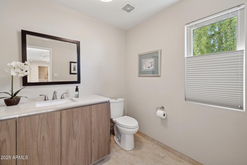 Powder room off Kitchen