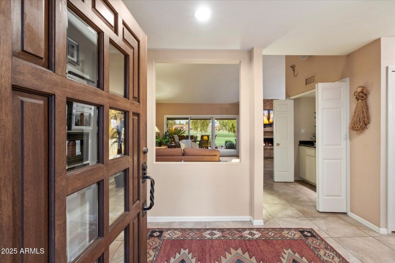 Front door into great room