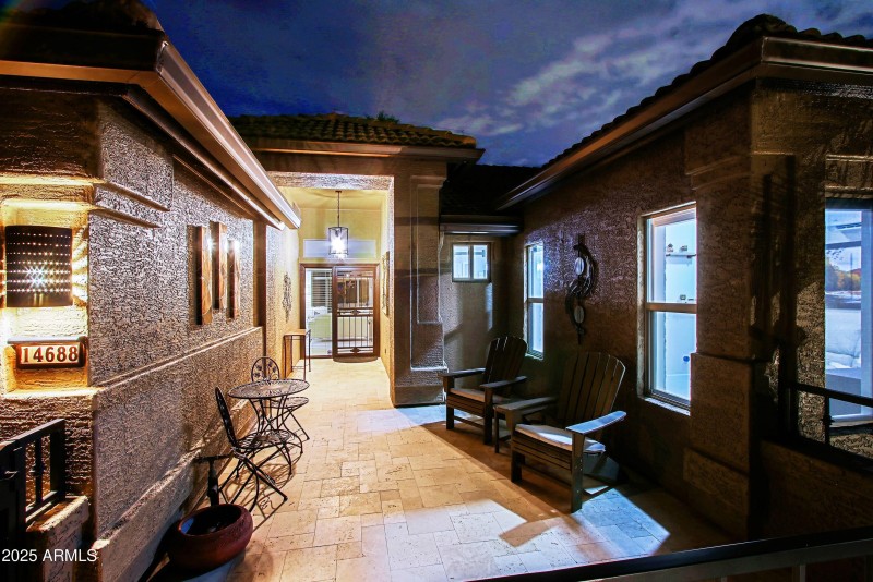 Front Courtyard Entrance Night 11