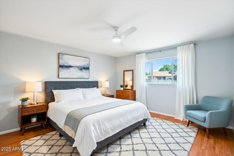 Primary Bedroom - Digitally Staged