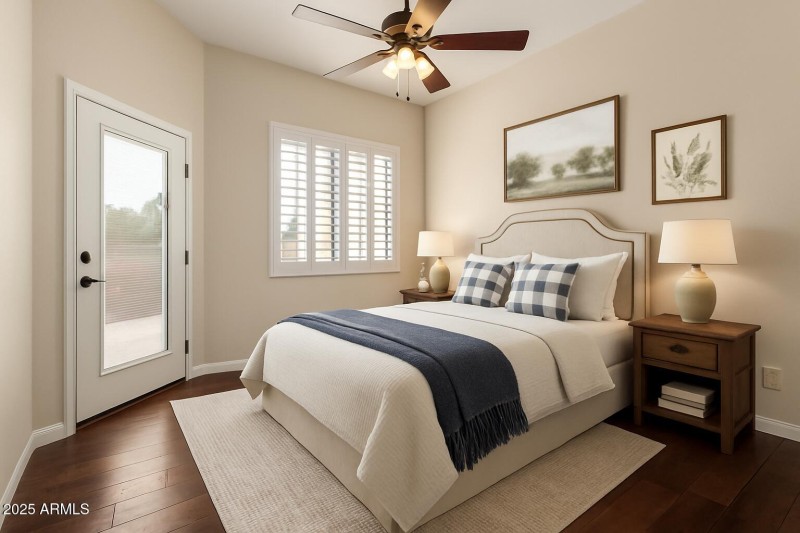 Second bedroom virtually staged