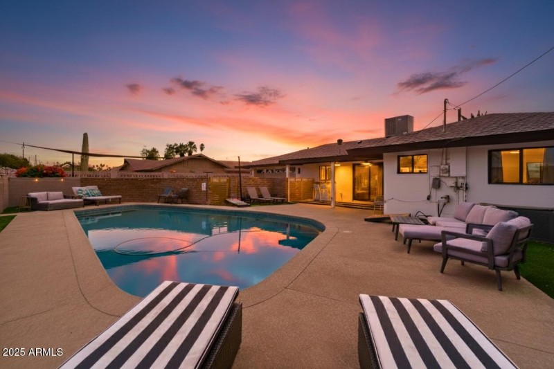 Backyard View - Twlight