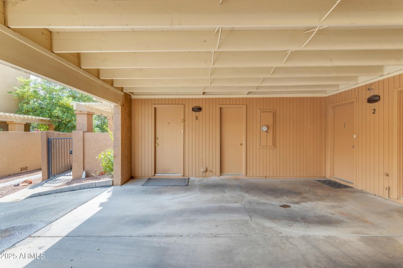 Private Service Entry & Storage Room