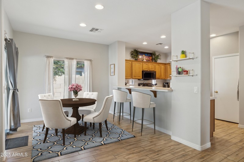 DINING ROOM - STAGED
