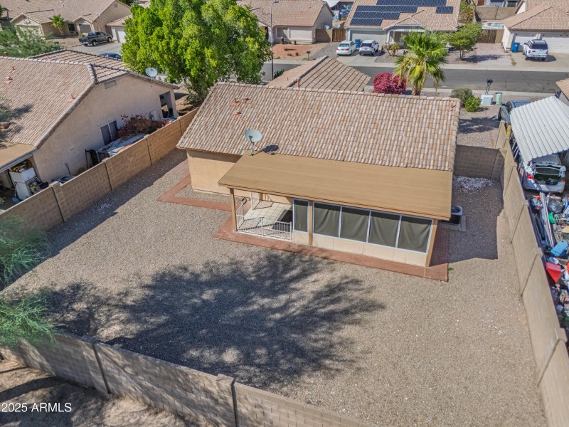 Drone View of Back Yard