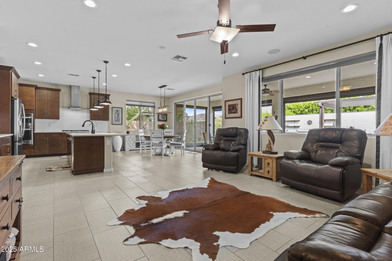 Open entertaining spaces