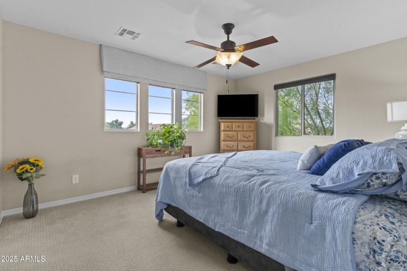 Walk-in closet in secondary bedroom