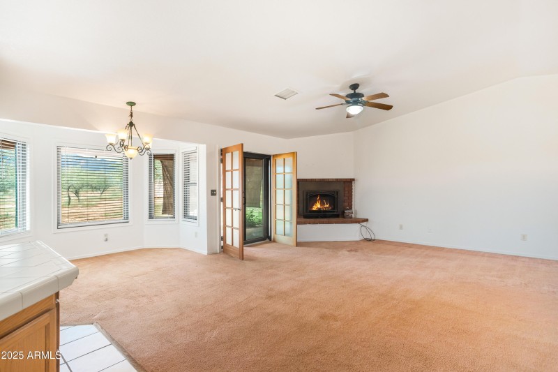 Living Room and Exit to Covered Patio