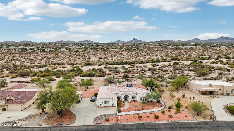Aerial view w/ Vulture Peak