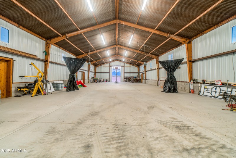 Interior of center barn