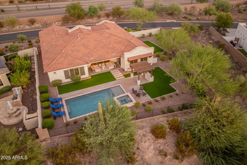 Aerial View of Back yard
