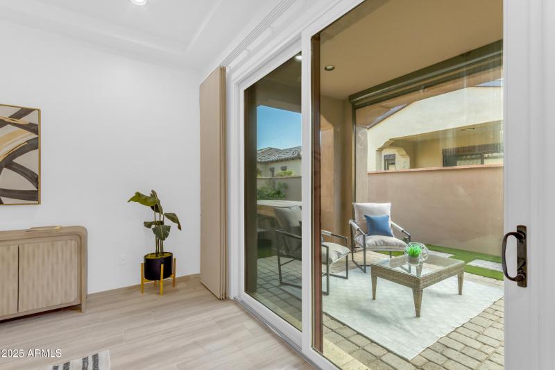 Private Patio Entrance