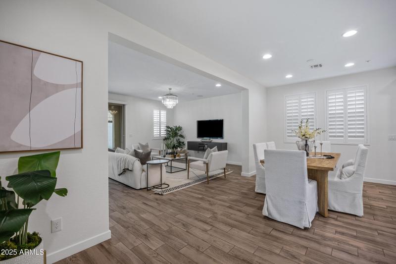 Foyer Lookin in to Dining Area