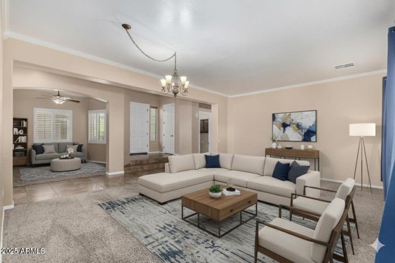 Entry staged
