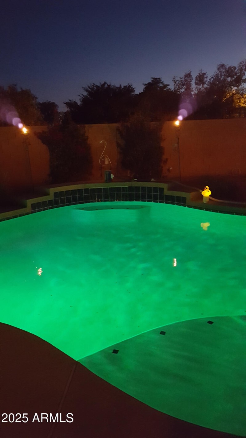 Remote controlled pool light