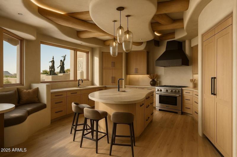 Virtually Staged Kitchen