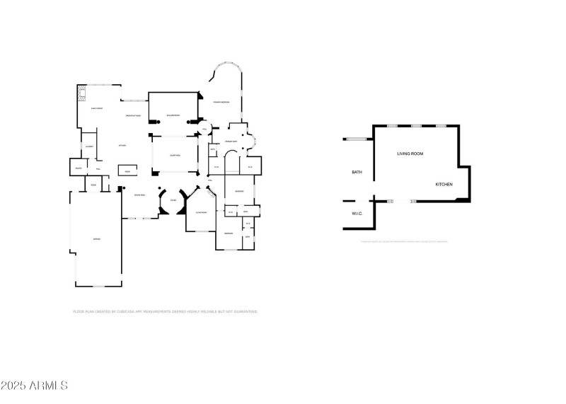 main house with casita