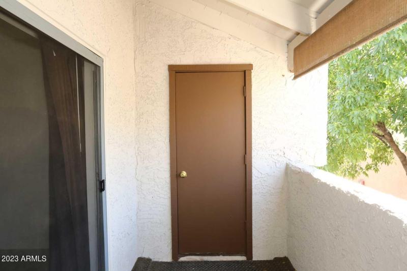 Covered Balcony-Storage Room
