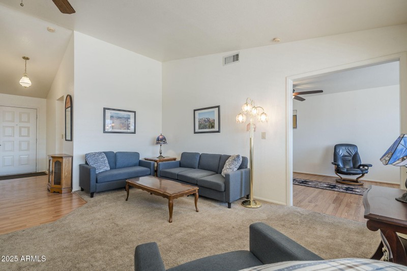 Living Room with access to Large Office