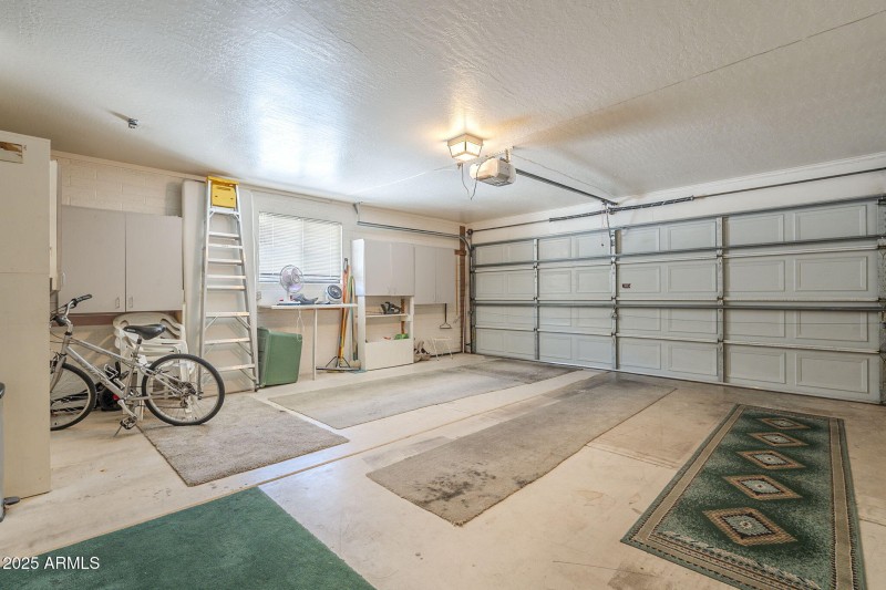 Double Garage with cabinets