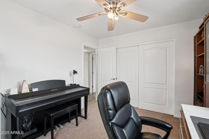 Bedroom 3 w/ Slider door to backyard