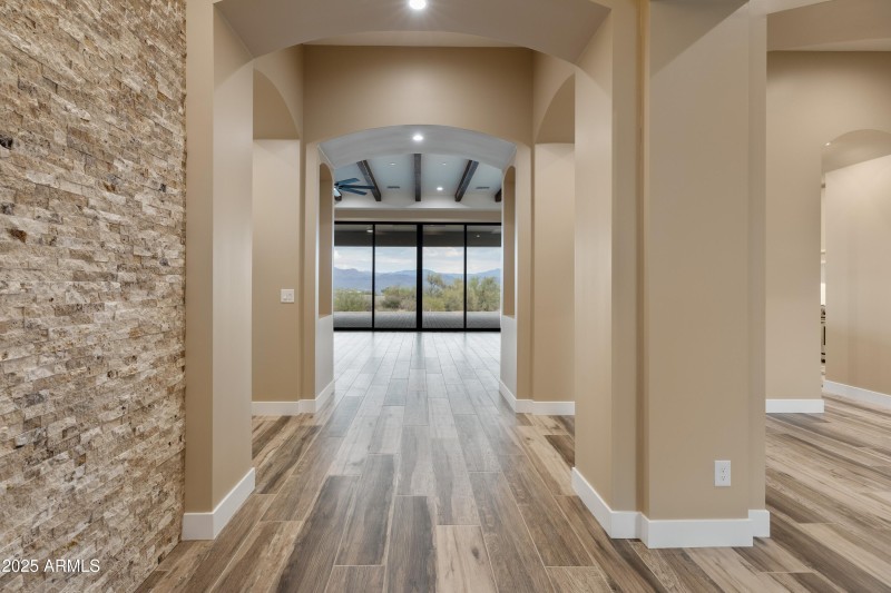 Foyer w/ Custom Stonework